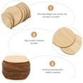 thumbnail image 4 of unbranded 20PCS Unfinished Round Chips for Crafting Light Brown Circle, 4 of 5