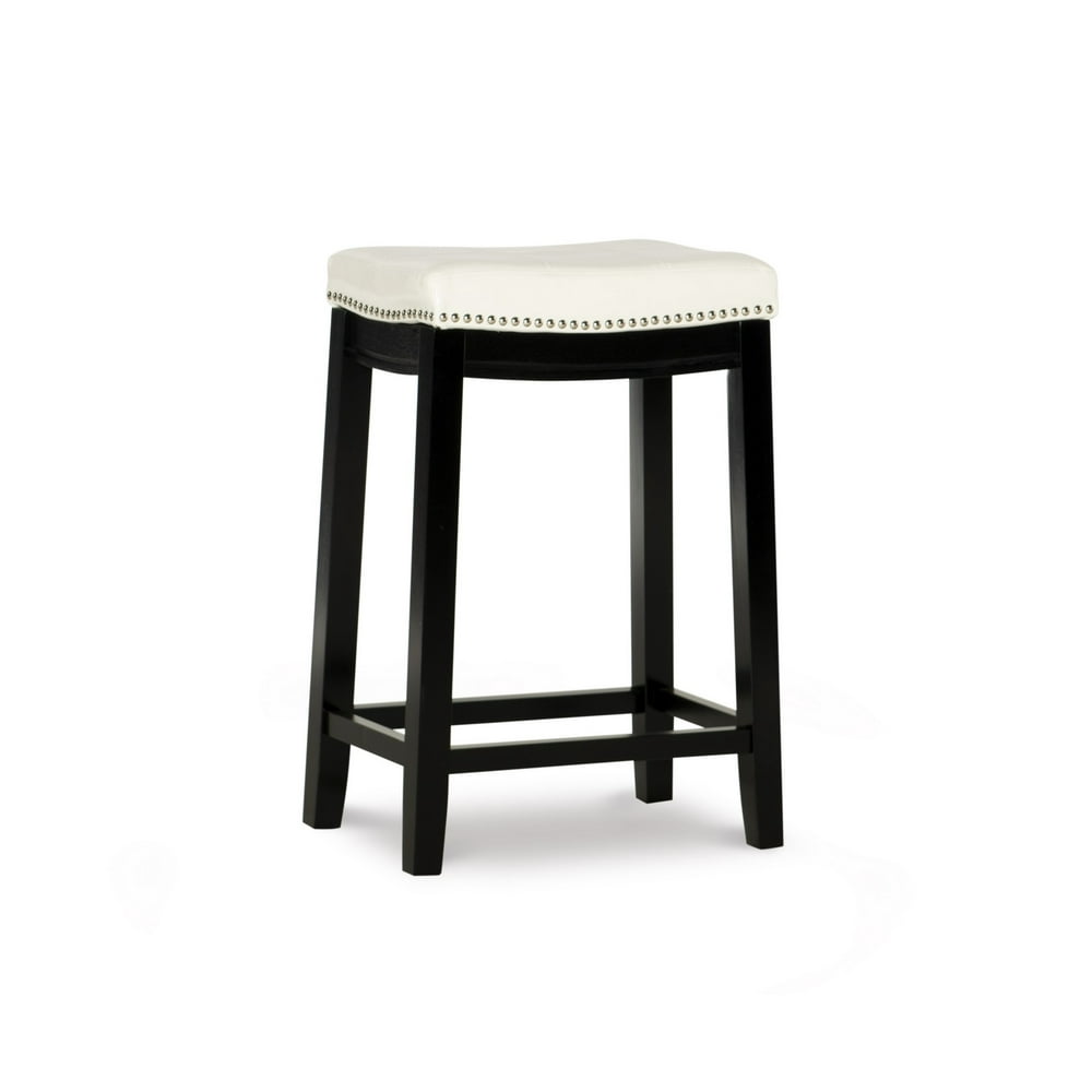 Linon Claridge Backless Wood Counter Stool, 26