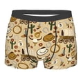 thumbnail image 4 of Goofa Wild West Cowboy Printed Men's Boxer Briefs Underwear, Moisture-Wicking Underwear, Trunk,Soft and Breathable Cotton Underwear-X-Large, 4 of 9