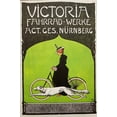 thumbnail image 2 of Vintage Bicycle Poster "Victoria Bicycles" (1910) Framed Art Generic, 2 of 6