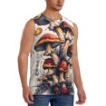 thumbnail image 2 of Balery Cute Forest Mushrooms Camisetas sin mangas para hombre, absorbe la humedad y protege contra el mal olor.-X-Large, 2 of 7