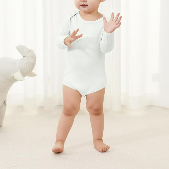 Cowsor Baby Cotton Spandex Long-Sleeve bodysuits unisex boy girl