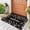 Black, variant on BLEUM CADE Summer Welcome Door Mat Leaves Low Profile Outdoor Door Mats Non Slip Entrance Mats for Outside Patio