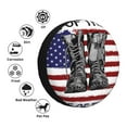 thumbnail image 2 of Kdxio Home Of The Free Because Of The Brave for Tire Cover Wheel Protectors Tyre Covers Weatherproof Wheel Covers Universal Fit for Trailer Rv SUV Truck Camper Travel Trailers 17 inch, 2 of 5