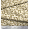thumbnail image 3 of Soimoi Cotton Voile Fabric Floral Block Print Sewing Fabric Yard 42 Inch Wide, 3 of 5