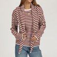 thumbnail image 5 of JUUNthy Womens Sweater with Matching Shawl, Long Sleeve Crewneck Soft Knitted Casual Pullover Sweater Tops Beige S, 5 of 14