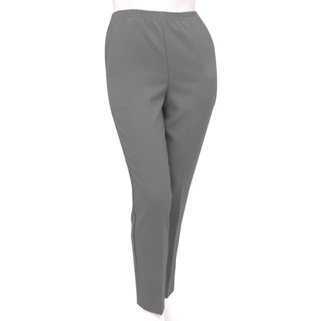 Silverts Women Two Pocket Plus Size Pant, 38, Foggy Grey