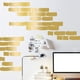 thumbnail image 1 of Adhesivo de pared Jadeshay 4 piezas diseño ladrillos PVC negro, 1 of 10