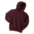 thumbnail image 4 of Port & Company Youth Core Fleece Pullover Hooded Sweatshirt-M (Maroon), 4 of 5