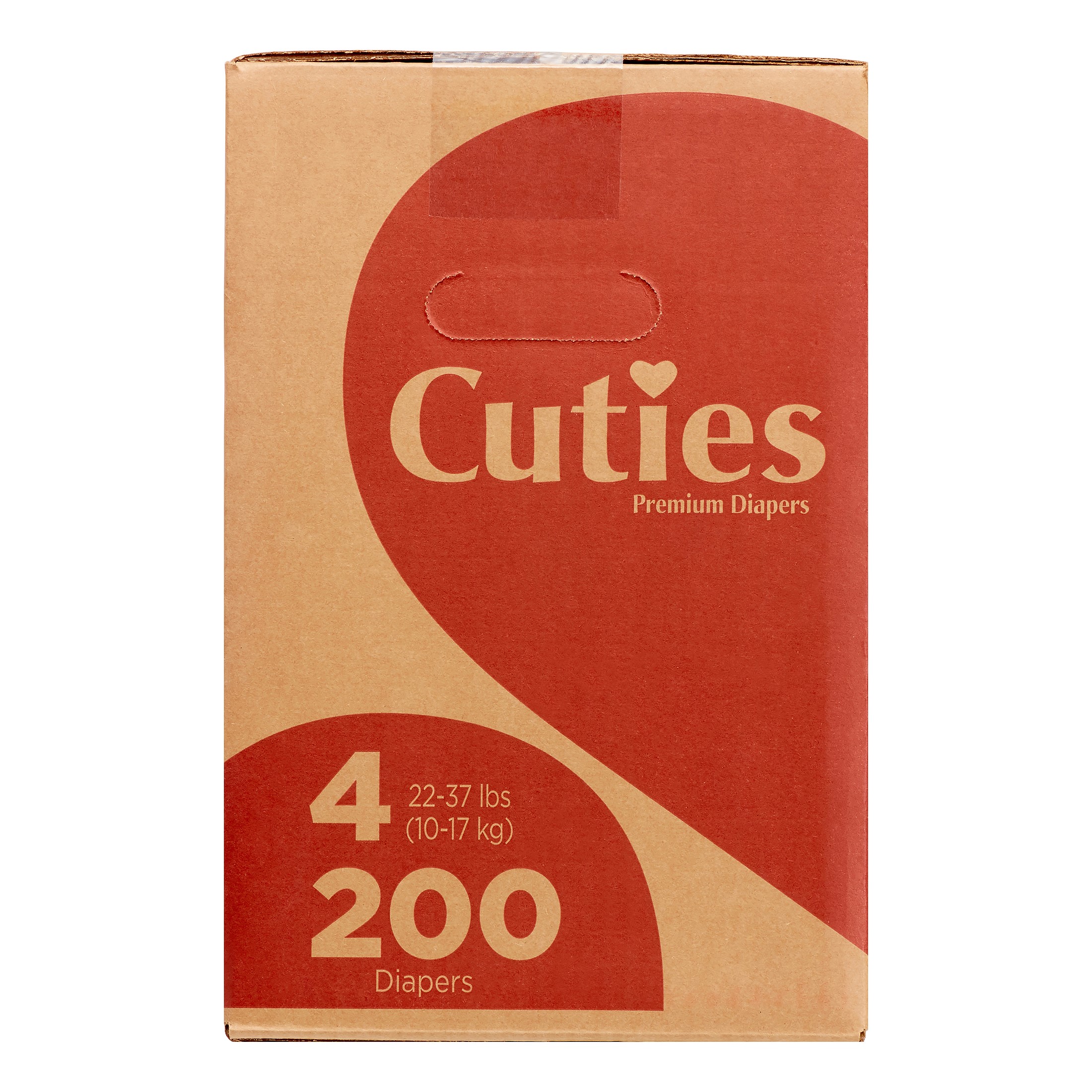 Cuties Baby Diapers, Size 4, 200 Diapers