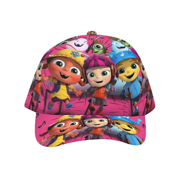 Beat Bugs-theme Baseball Cap For Men, Women & Kids, Classic Flat Brim Hat Hip Hop Trucker Hat Adjustable Snapback Hat