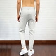 thumbnail image 5 of Hurxie Men's Slim Fit Dress Pants Stretch Casual Pants for Men Elastic Waistband Tapered Trousers Skinny Pants with Pockets White,M, 5 of 7