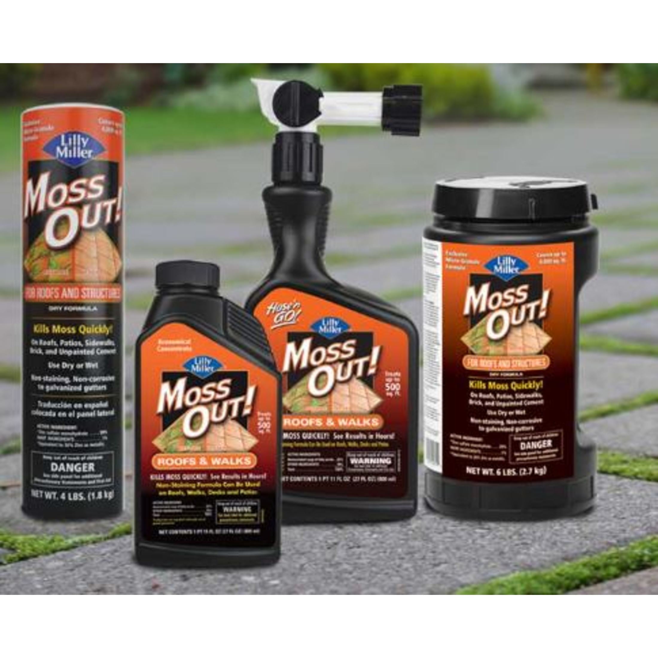 Lilly Miller Moss Out! RTS Liquid for Roofs and Walks Moss Killer, Herbicide, 27 fl. oz. 1 pack