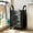 Black, variant on Rolling Storage Bag with Wheels, Foldable Laundry Hamper Organizer, Large Capacity Waterproof Fabric Storage Bin with Carry Handles for Clothes, Blankets, Dorm