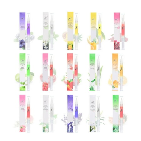 

Carevas 15PCS Cuticle Remover Pen Nail Art Polish Nutrition Oil Pen Agnail Cuticle