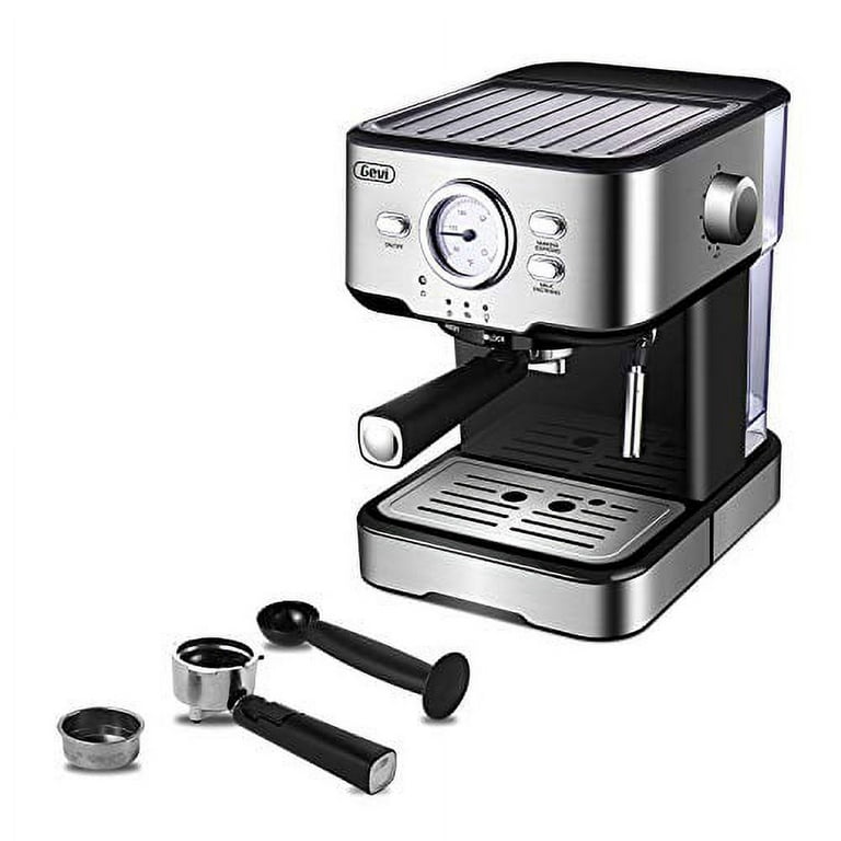 Barsetto Black Stainless Steel Single Serve Espresso Machine (1