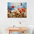 thumbnail image 2 of JEUXUS Blooming Poppies Large Colorful Flowers Pictures Paintings on Canvas Wall Art Modern Stretched and Framed Floral Giclee Canvas Prints Artwork for Living Room Decor  20x16 inch, 2 of 4
