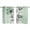 SeaGreen, variant on Green Floral Kitchen Curtains Short 54 Inch Length, Country Rustic Ombre Painting Art Watercolor Grommet Top Bedroom Living Room Curtains, Light Filtering Cafe Curtain Drapes 2 Panels Set 84''x54''