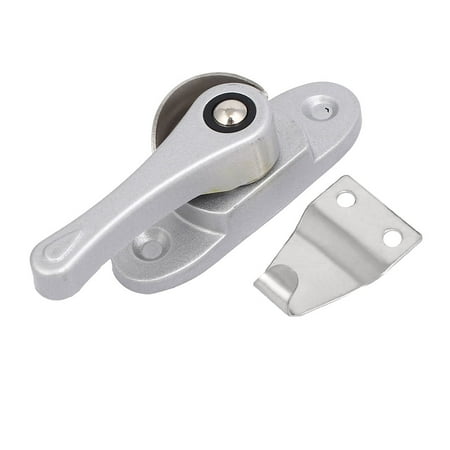 360 Degree Rotate Sliding Window Lock Bar Cam Action Silver Tone 360 Degree Rotate Sliding Window Lock Bar Cam Action Silver Tone
