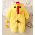 thumbnail image 5 of Baby Girl Chicken Animal Unisex Long Sleeve Hooded Zipper Jumpsuit Kids Boy Dress up Clothes for Play Girl Halloween 3-6 Months, 5 of 6