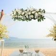 thumbnail image 4 of Artificial Wedding Arch Flowers Backdrop Decor Floral Arrangement, Display Fake White, 4 of 7