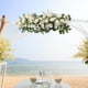 thumbnail image 4 of Arreglo floral para arco de boda, guirnalda floral para decoración de fondo y corona para puerta. blanco, 4 of 8