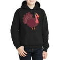 thumbnail image 2 of Awkward Styles Thanksgiving Hoodies for Kids Pink Turkey Hooded Youth Sweatshirt, 2 of 5