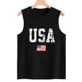 thumbnail image 4 of XCHQRTI Women's 4th of July Tank Tops Graphic USA We The People 1776 Shirts Patriotic Sleeveless Tee, 4 of 7