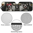 thumbnail image 6 of Uorisanigo Windshield Sunshade, Funny Boston Terrier Print Windshield Shades Sun Visor for UV Rays & Heat Protection, Suitable for Wrangler TJ JK JL1997-2024, Accessories for Jeep Wrangler, 6 of 7