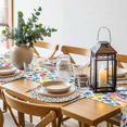 thumbnail image 6 of Colorful Polka Dot Round 15 Inch Placemats Set of 2, Rainbow Polka Dots Watercolor HeatResistant Non Slip Place Mats for Dining Table, Wipeable Braided Kitchen Table Mats for Housewarming, 6 of 9
