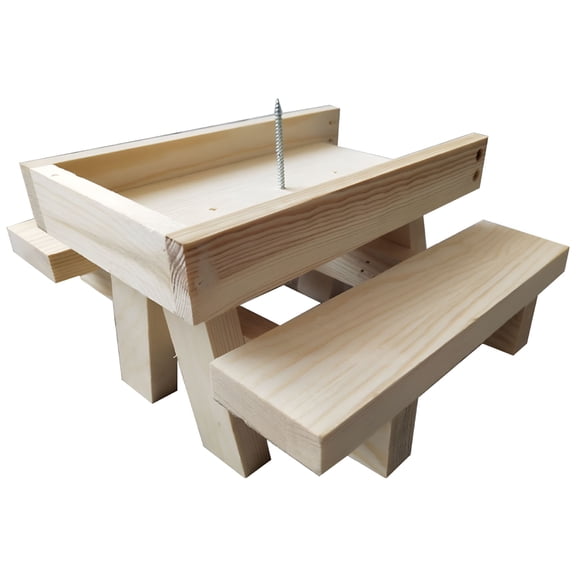 ACDANC Squirrel Picnic Table-Picnic Table Feeder For Squirrels With Corn Holder