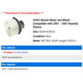 thumbnail image 2 of HVAC Blower Motor and Wheel - Compatible with 2001 - 2007 Hyundai Elantra 2002 2003 2004 2005 2006, 2 of 2