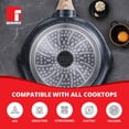 thumbnail image 3 of Aluminium Ultimate Non-stick Frying Pan 28cm, 2.5 Liters | Heat Dot Technology Base, Food Safe, Grey, 3 of 4