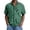 Green, variant on Mens Casual Waffle Shirt Short Sleeve Button Down Shirts Loose Fit Green XL