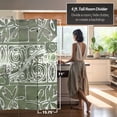 thumbnail image 2 of Oriental Furniture 6 ft. Tall Green Oliva Canvas Room Divider - 3 Panel, 2 of 5