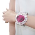 thumbnail image 4 of Wide Wrap Cherry Quartz Boho Statement Cuff Bangle, 4 of 4