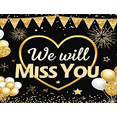 thumbnail image 4 of Gold Stars Farewell Banner Heart Design Glitter Balloons for Goodbye Party Retirement Event Indoor Celebration, 4 of 8