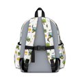 thumbnail image 3 of Tractor and Hay White Pattern Backpack for School, Cute School Bag with Adjustable Shoulder Straps and Padded Back, 13.4"x11"x4.7", 3 of 5