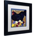 thumbnail image 2 of Trademark Fine Art "Poulets I" Canvas Art by Color Bakery White Matte, Black Frame, 2 of 4