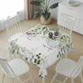 thumbnail image 6 of Green Eucalyptus Leaves Table Cloth Waterproof Tablecloths, Summer Botanical Weeping Tablecloth Dining Table Cover for Kitchen Party Tabletop Outdoor, Square Tablecloth 60x60 Inch, 6 of 9