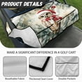 thumbnail image 5 of Yuyamidu Christmas Golf Cart Seat Covers 2 Passenger, Xmas Owl Golf Cart Seat Covers with Shortage Pockets Cute Gof Cart Seat Blanket Club Car Accessories, 5 of 7