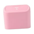 thumbnail image 3 of Black Car Trash Can Durable Hanging Waterproof Storage Box Small Car Garbage Can pink, 3 of 9
