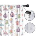 thumbnail image 4 of Blackout Kids Curtains,White Fairy Castle Pattern Childrens Insulated Curtains Set Of 2,Bedroom Essentials,Toddler Room Decor 42"x54", 4 of 5