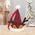 thumbnail image 1 of Christmas Gift Bag | Festive Apples Design | Zippered Knitted Cloth | Multifunctional Reusable Candy Storage | 28x15x15cm | Red Green Multicolor | Single Piece, 1 of 6
