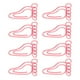 thumbnail image 5 of 100 Uds Clip de papel forma de pie lindo antideslizante clip portátil para marcador archivo de documentos de oficina, 5 of 8