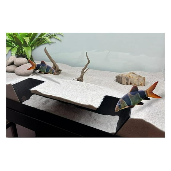 Extra Large Aquarium Fish Tunnel Decoration | Cave Hide Ideal for Fish Axolotls and Small Reptiles | Under Gravel Hideout