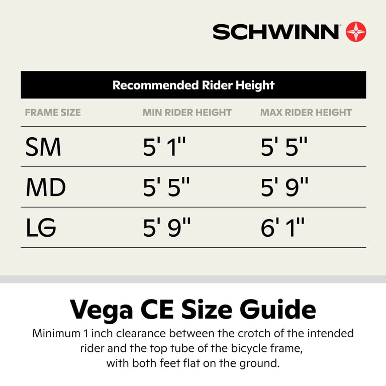 Schwinn Vega CE Comfort Hybrid Bike, 27.5 - Inch Wheel, Medium