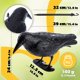 thumbnail image 2 of Cuervo negro, mata palomas, mata pájaros de plástico, control natural de plagas, protección contra pájaros molestos, 2, 2 of 5