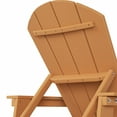 thumbnail image 2 of Laguna Adirondack Poly Reclining Chaise Lounge With Arms & Wheels, Teak, 2 of 11