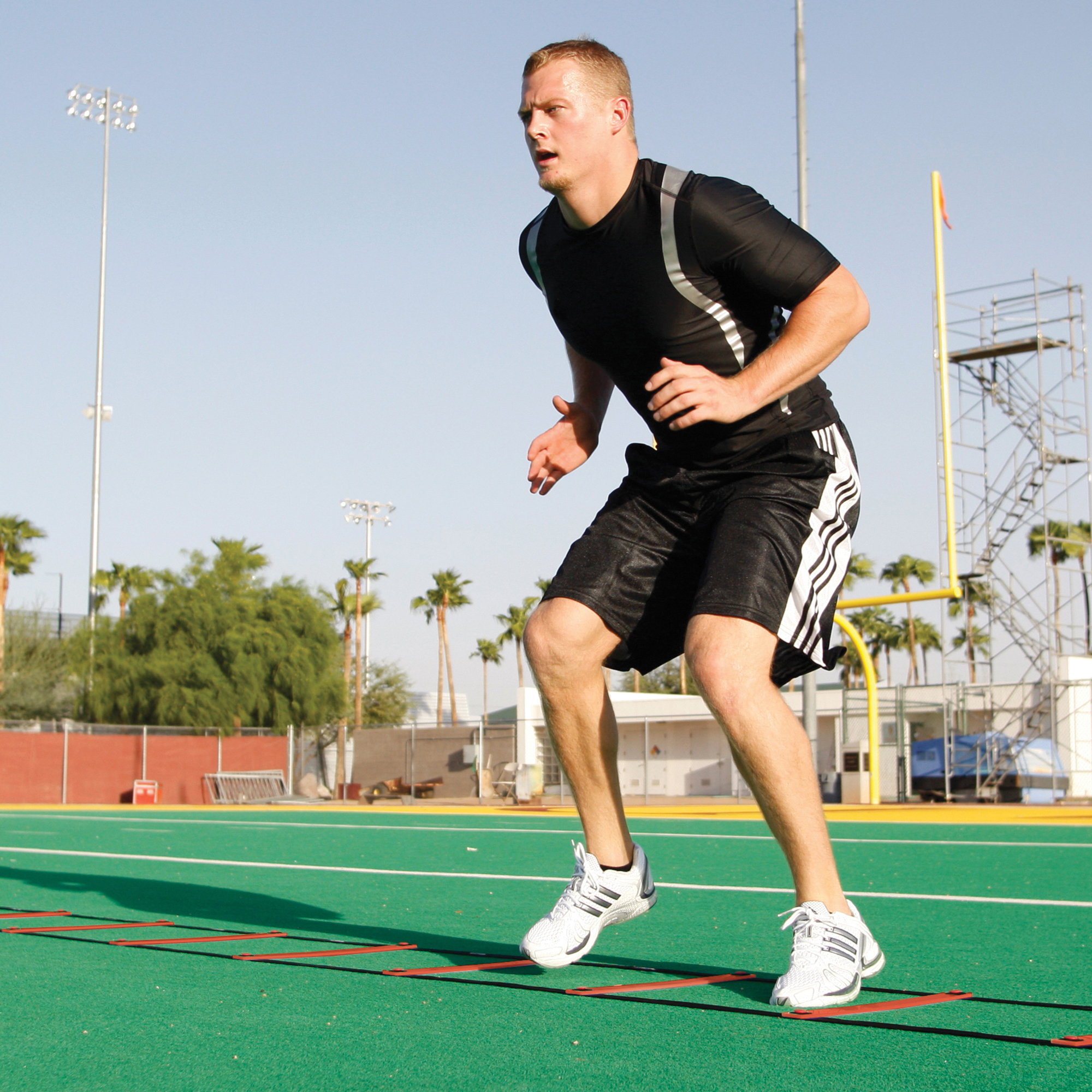 GoFit 15-Foot Agility Ladder with Carrying Bag for Speed and Agility Training, Indoor Outdoor